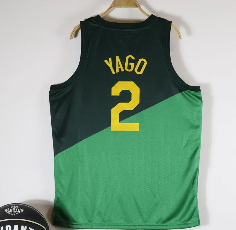 Brazil National Basketball Jersey + CBB & 2023 World Cup Patch (Green)