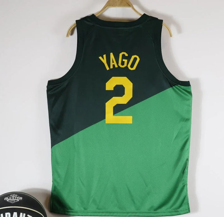 Brazil National Basketball Jersey + CBB & 2023 World Cup Patch (Green)