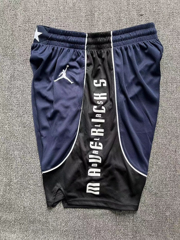 Dallas Mavericks Statement Edition Shorts – Blue & Black