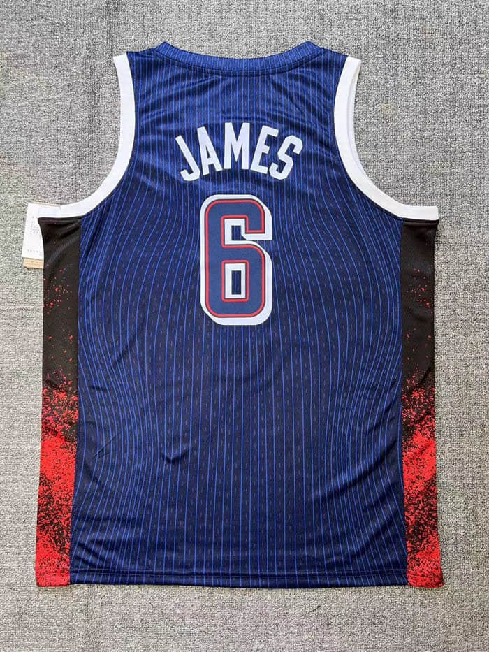 USA National Basketball Jersey – Olympics 2024 (Blue)
