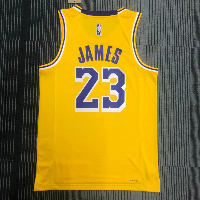Los Angeles Lakers 75th Diamond Edition 21/22 LeBron James #23 Jersey – Yellow