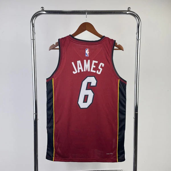 Miami Heat Statement Edition LeBron James Jersey – Red