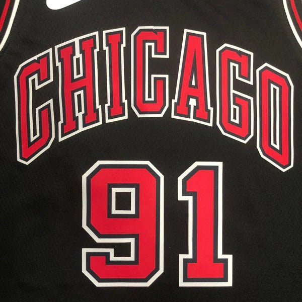 Chicago Bulls Dennis Rodman Jersey – Black