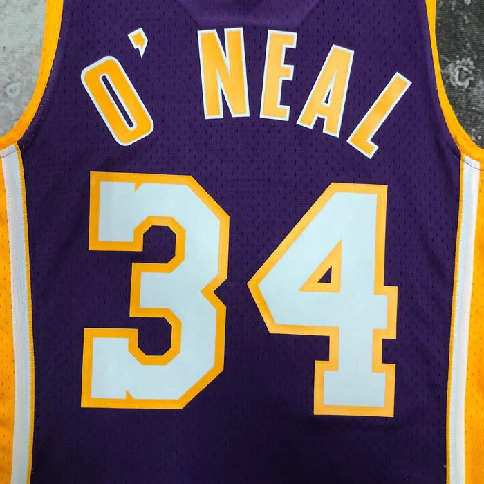 Lakers Retro Mitchell & Ness 99/00 Shaquille O'Neal Jersey – Purple