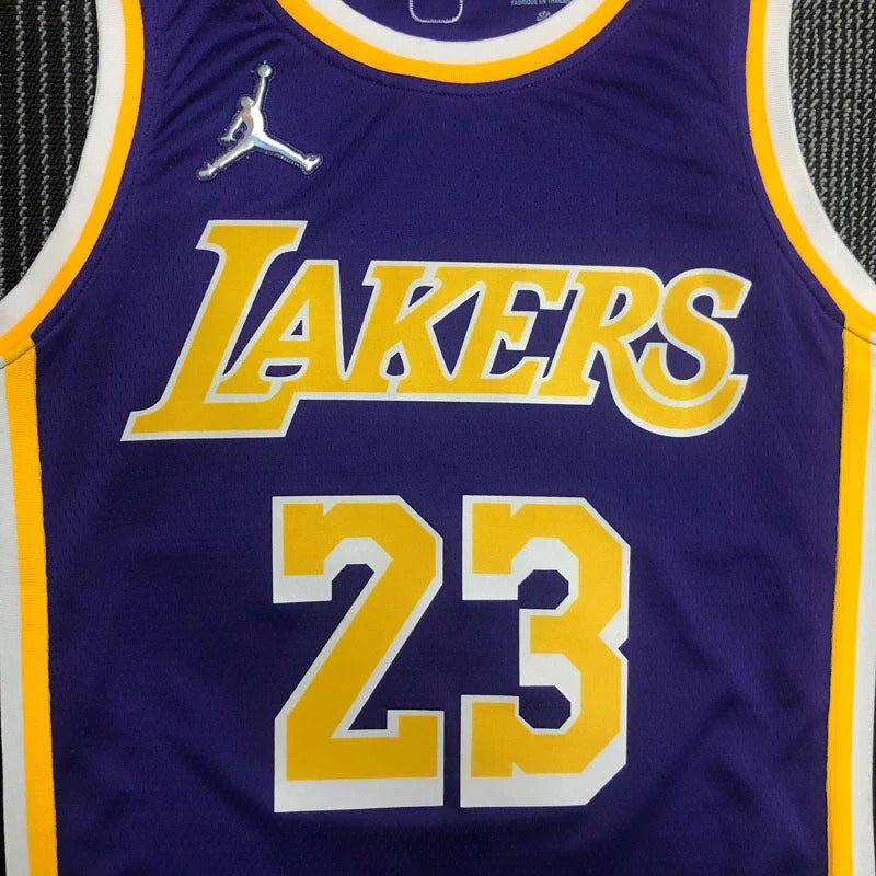 Los Angeles Lakers 75th Diamond Edition 21/22 LeBron James #23 Jersey – Purple