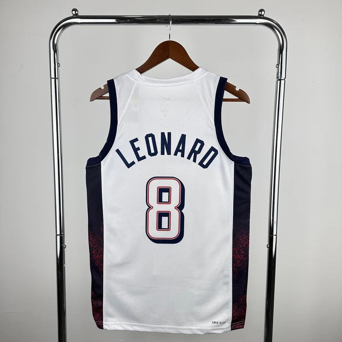 USA National Basketball Jersey – Olympics 2024 (White)