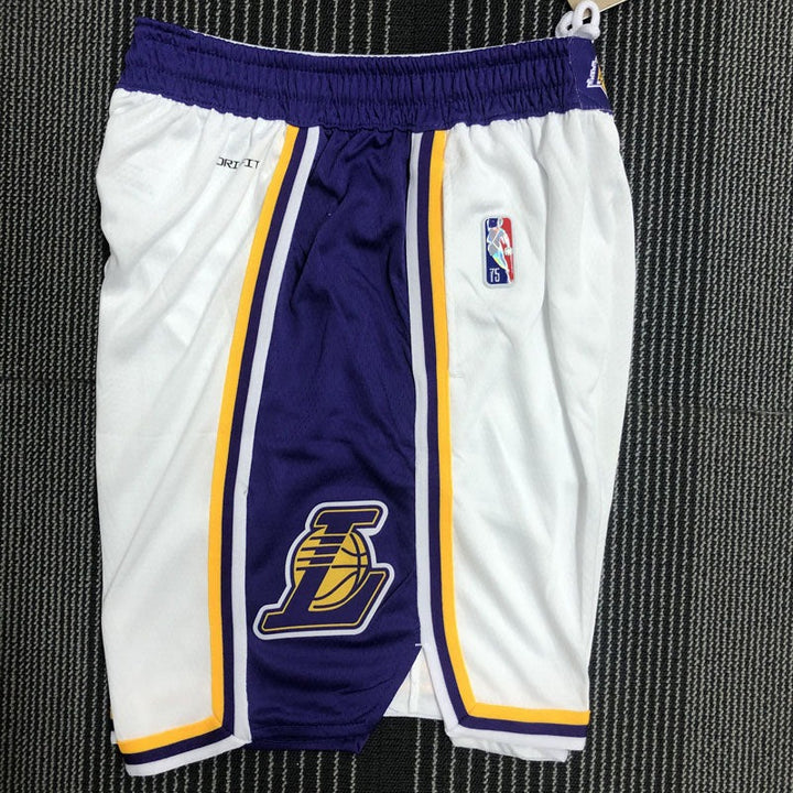 Los Angeles Lakers Association 75th Anniversary Edition Shorts 21/22 – White