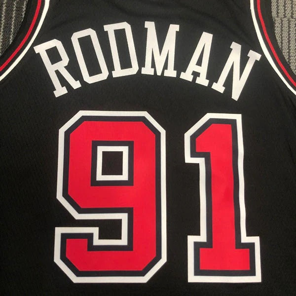 Chicago Bulls Dennis Rodman Jersey – Black