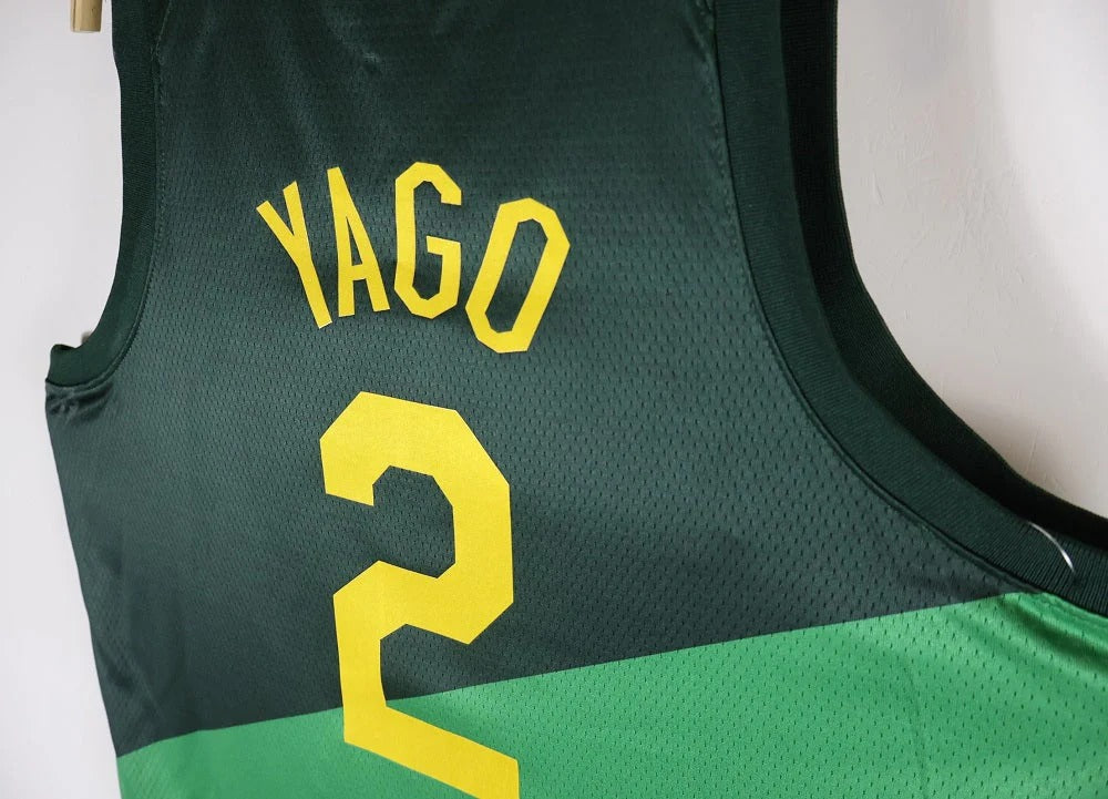Brazil National Basketball Jersey + CBB & 2023 World Cup Patch (Green)
