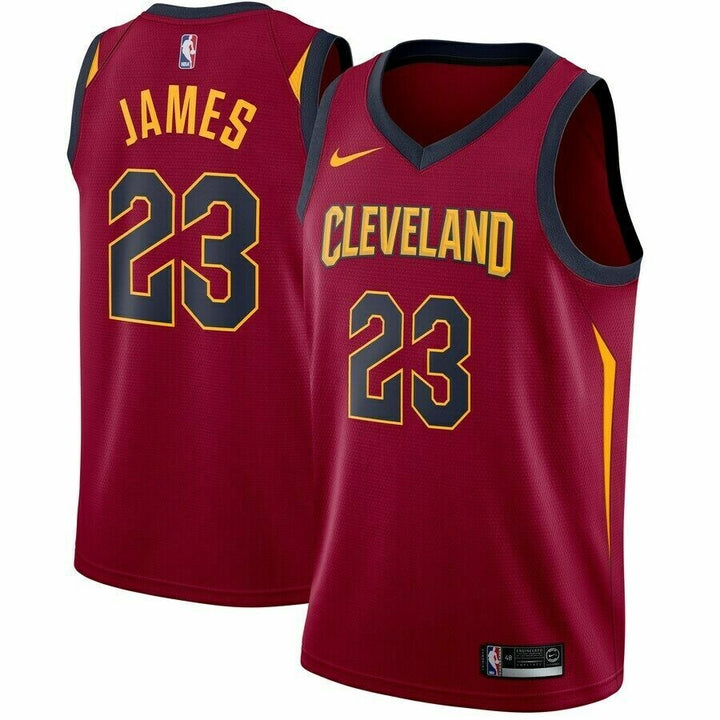 Cleveland Cavaliers Icon Edition 2017 LeBron James Jersey – Wine