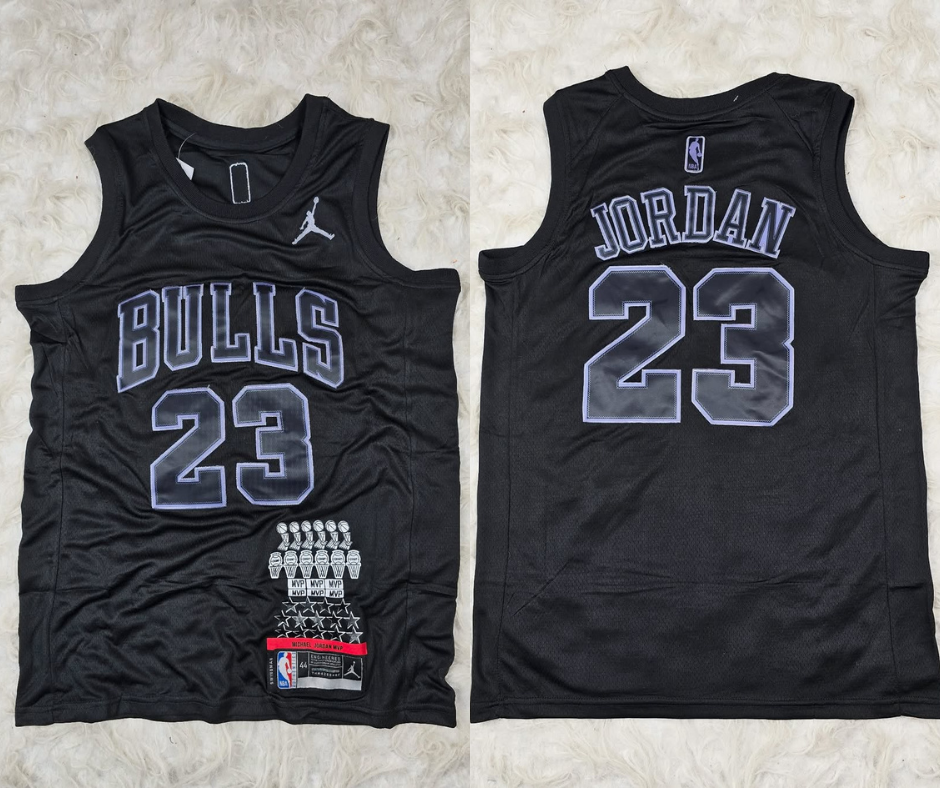 Chicago Bulls MVP Special Edition Black 23 MICHAEL JORDAN Jersey