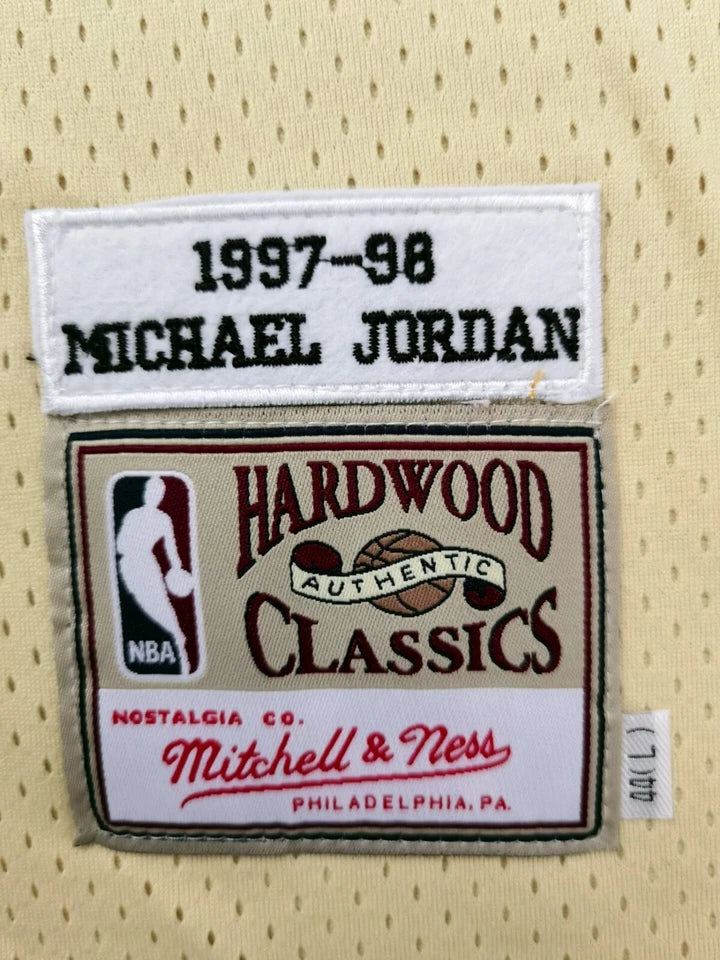 Michael Jordan Chicago Bulls 1997-98 “NBA Gold” Authentic Jersey – Mitchell & Ness